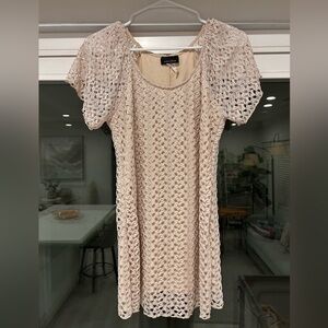 Brittany Black Crochet Dress (Size L)